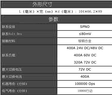 JCC-400性能参数